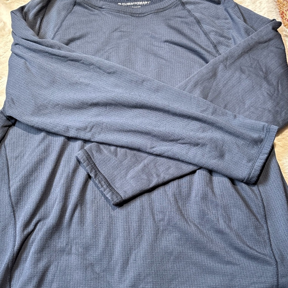 Men's Blue Long Sleeve Insulated Shirt